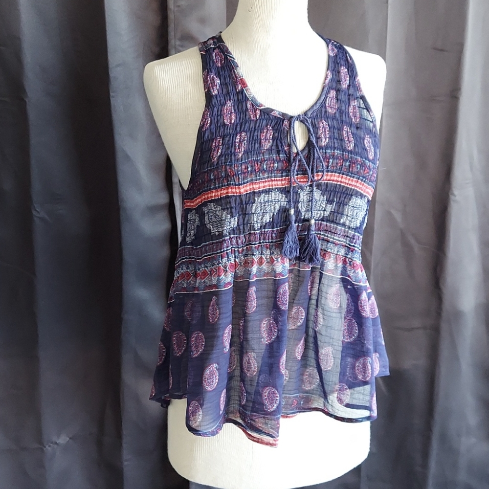 Sheer Paisley Tank Top [no boundaries] 11/13 L/G